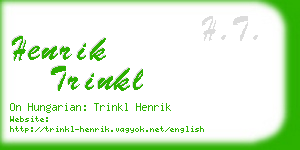 henrik trinkl business card